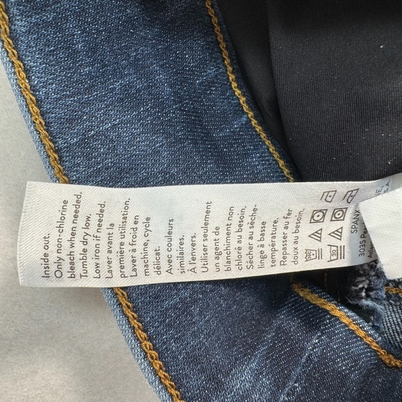 Spanx Pull On Skinny Legging Jean Womens Size Large Mid Rise Dark Wash Stretch - Picture 8 of 14